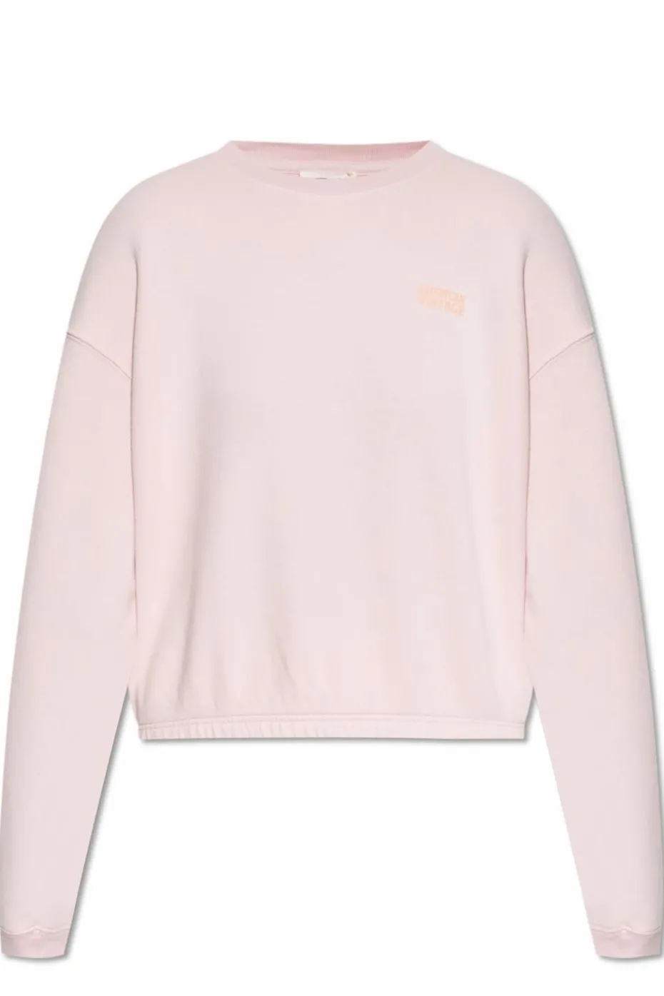 American Vintage RÓŻOWY Bluza z nadrukowanym logo