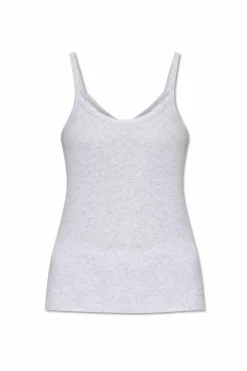 American Vintage SZARY Top na ramiączkach