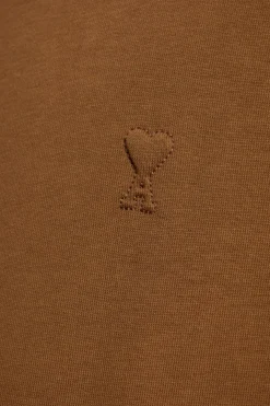 Ami Alexandre Mattiussi BRĄZOWY T-shirt z logo