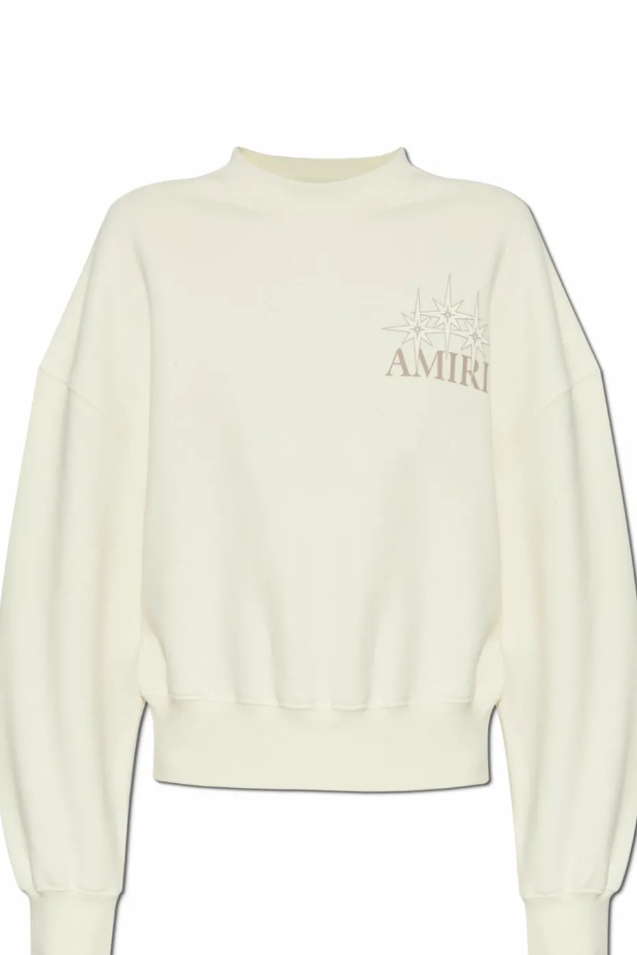 Amiri kremowy Bluza z logo