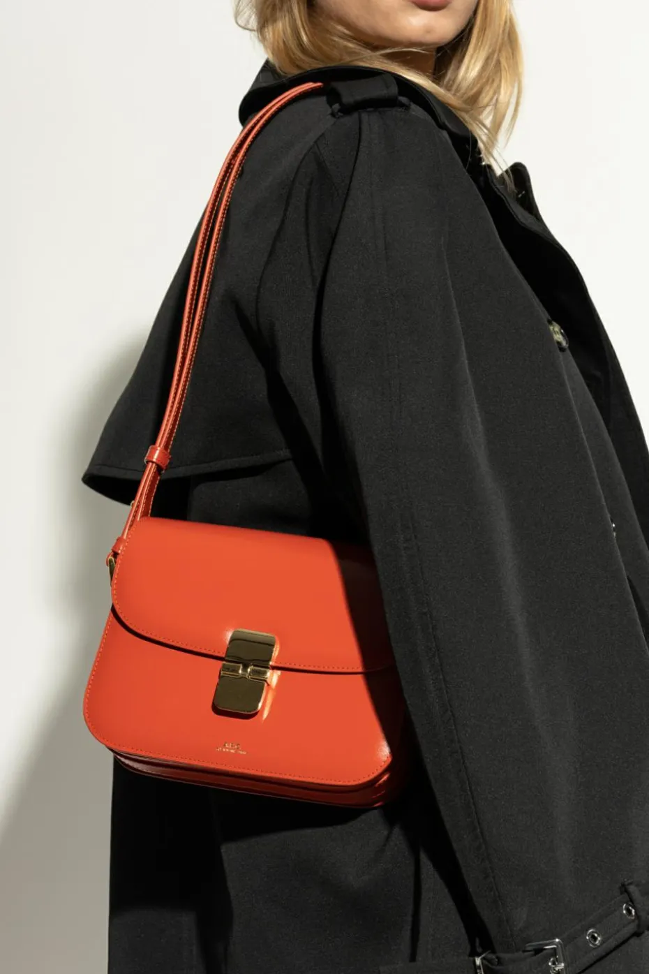 A.P.C. POMARAŃCZOWY Torba na ramię `Grace Small`
