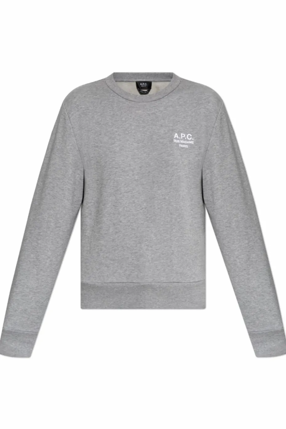 A.P.C. SZARY Bluza z wyszytym logo