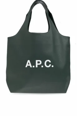 A.P.C. ZIELONY Torba typu `shopper`