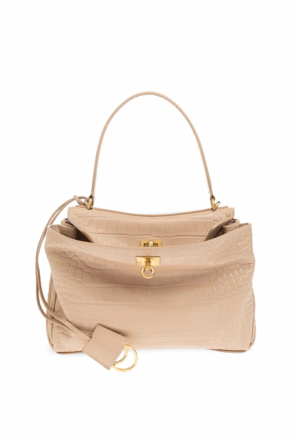 Balenciaga beżowy Torba do ręki `Rodeo Small`