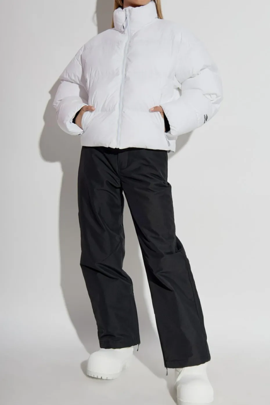 Balenciaga BIAŁY Ocieplana kurtka z kolekcji `Skiwear`