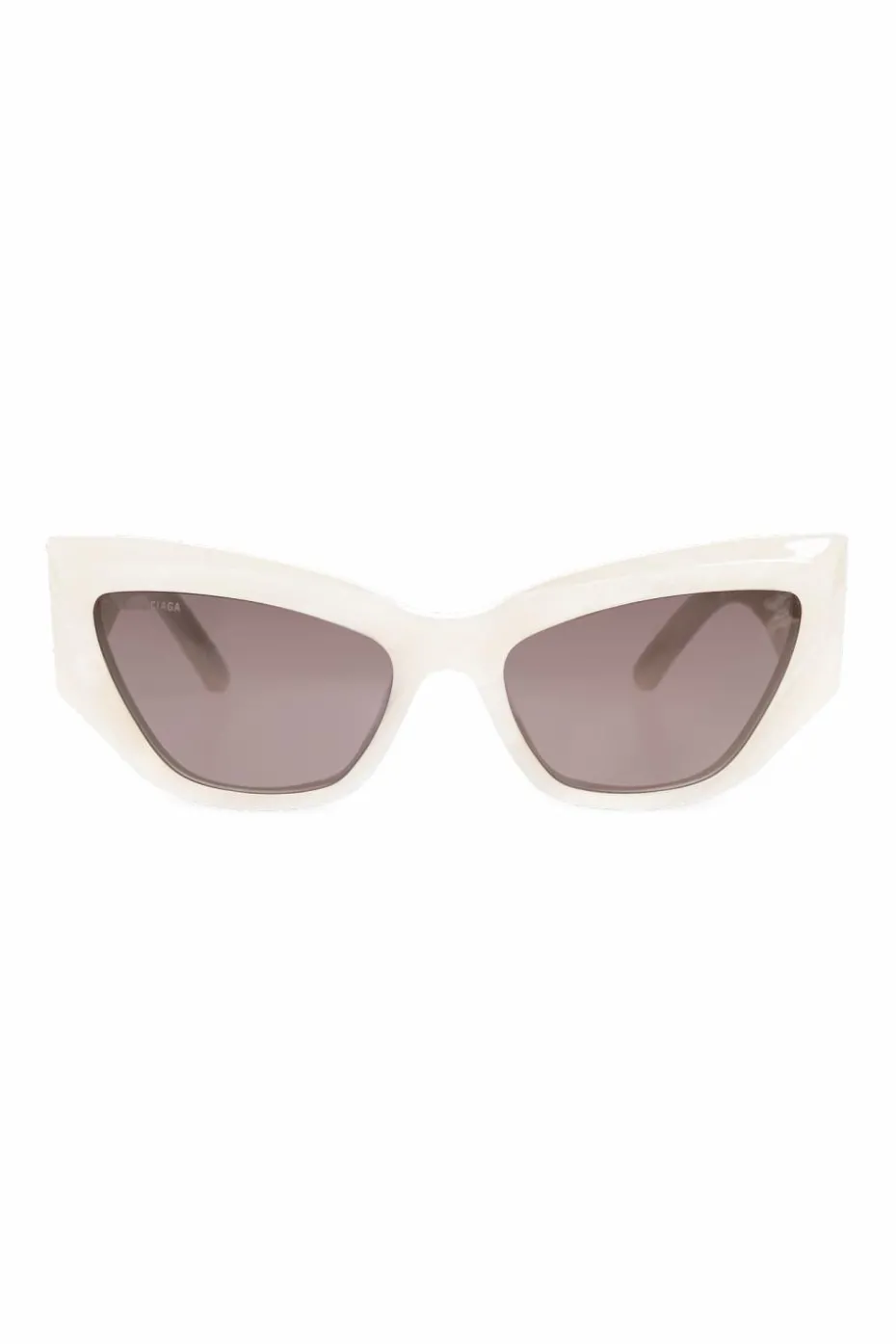 Balenciaga BIAŁY Okulary przeciwsłoneczne