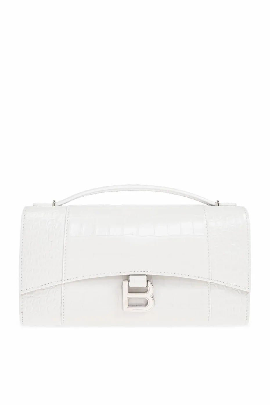 Balenciaga BIAŁY Torba 'Hourglass`