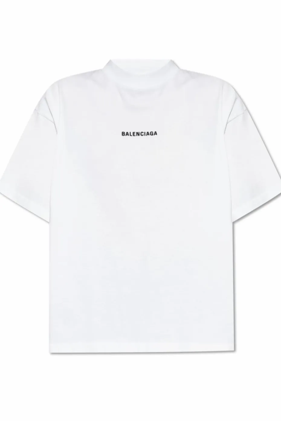 Balenciaga BIAŁY T-shirt z logo