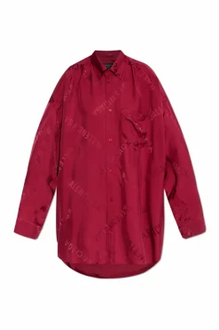 Balenciaga BORDO Koszula typu `oversize`