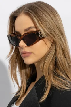 Balenciaga BRĄZOWY Okulary przeciwsłoneczne ‘Bossy Cat’