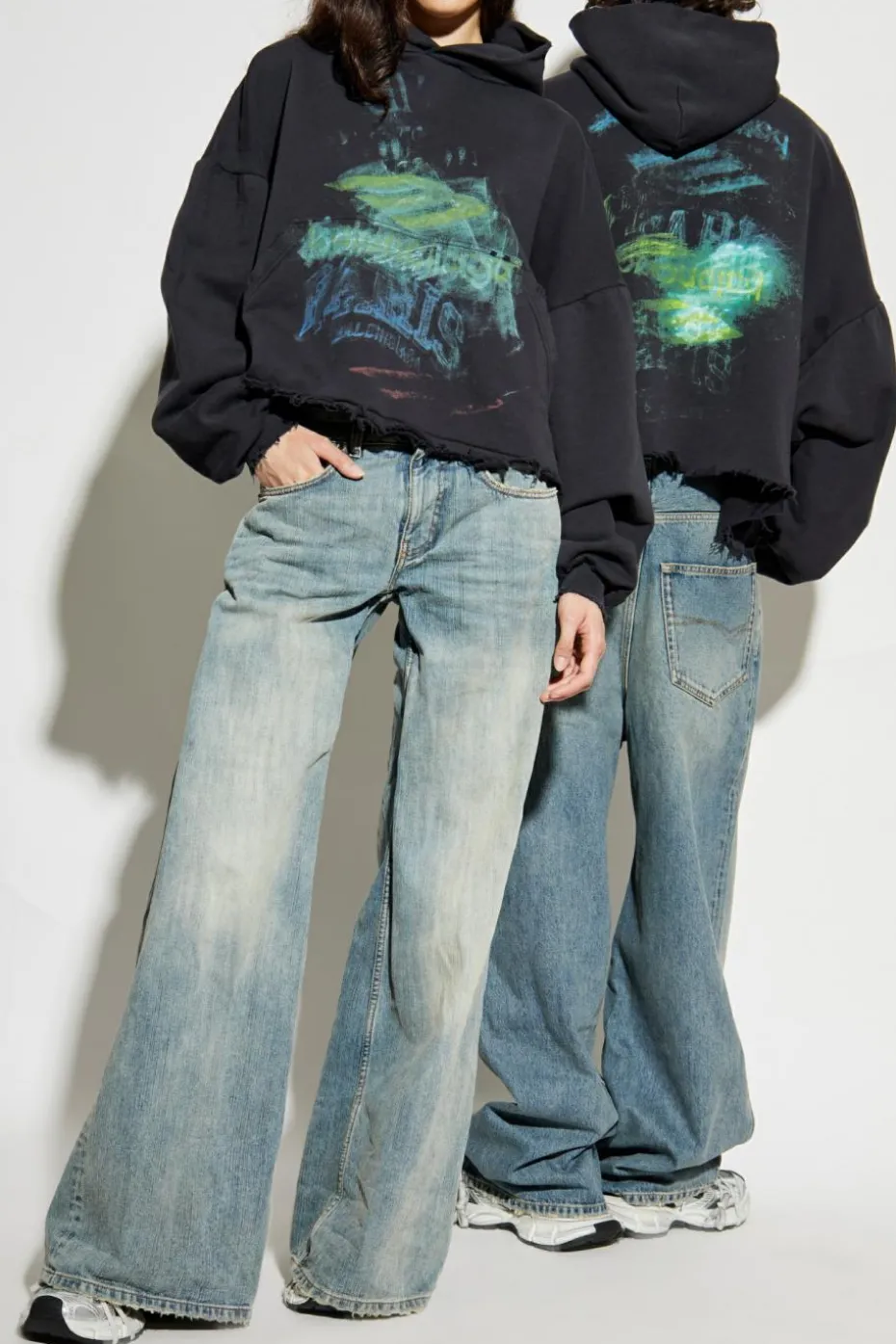 Balenciaga CZARNY Bluza z nadrukiem