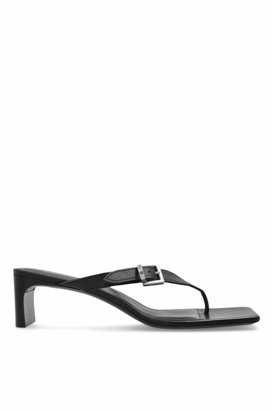 Balenciaga CZARNY Klapki na obcasie `Bel Air`