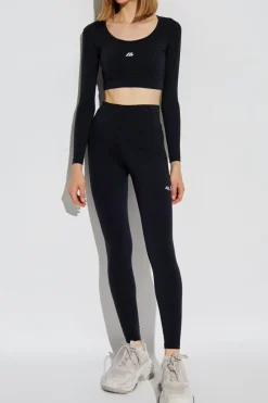 Balenciaga CZARNY Legginsy sportowe z logo