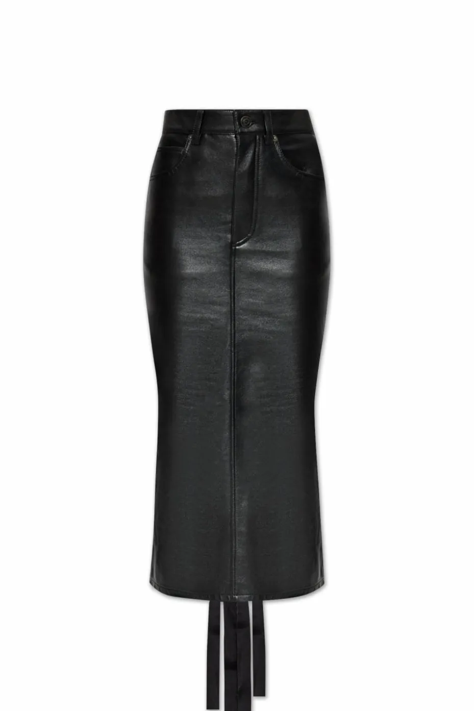 Balenciaga CZARNY Skórzana spódnica