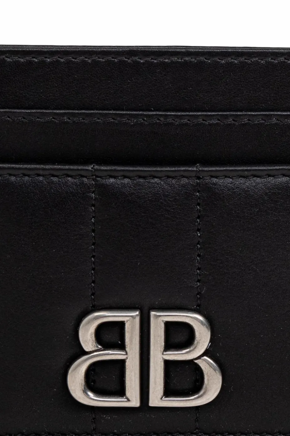 Balenciaga CZARNY Skórzane etui na karty