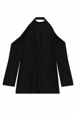 Balenciaga CZARNY Sukienka z motywem marynarki