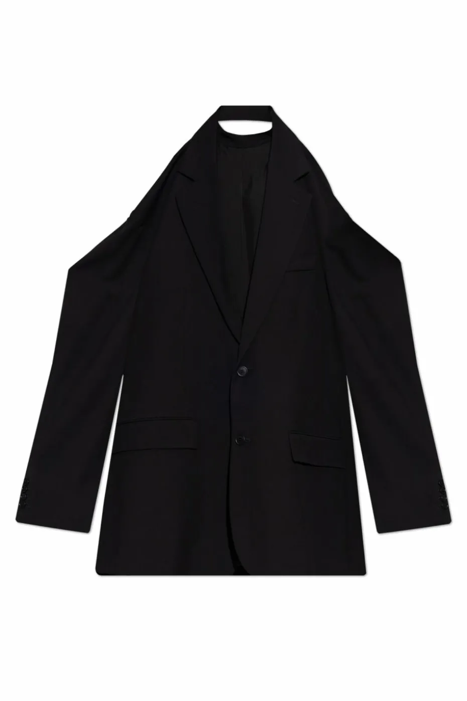 Balenciaga CZARNY Sukienka z motywem marynarki