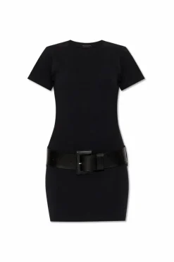 Balenciaga CZARNY Sukienka z paskiem
