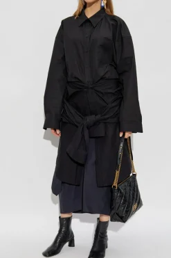 Balenciaga CZARNY Sukienka z wiązaniem