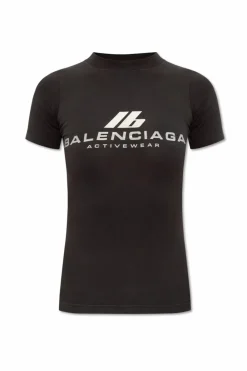 Balenciaga CZARNY Top z logo