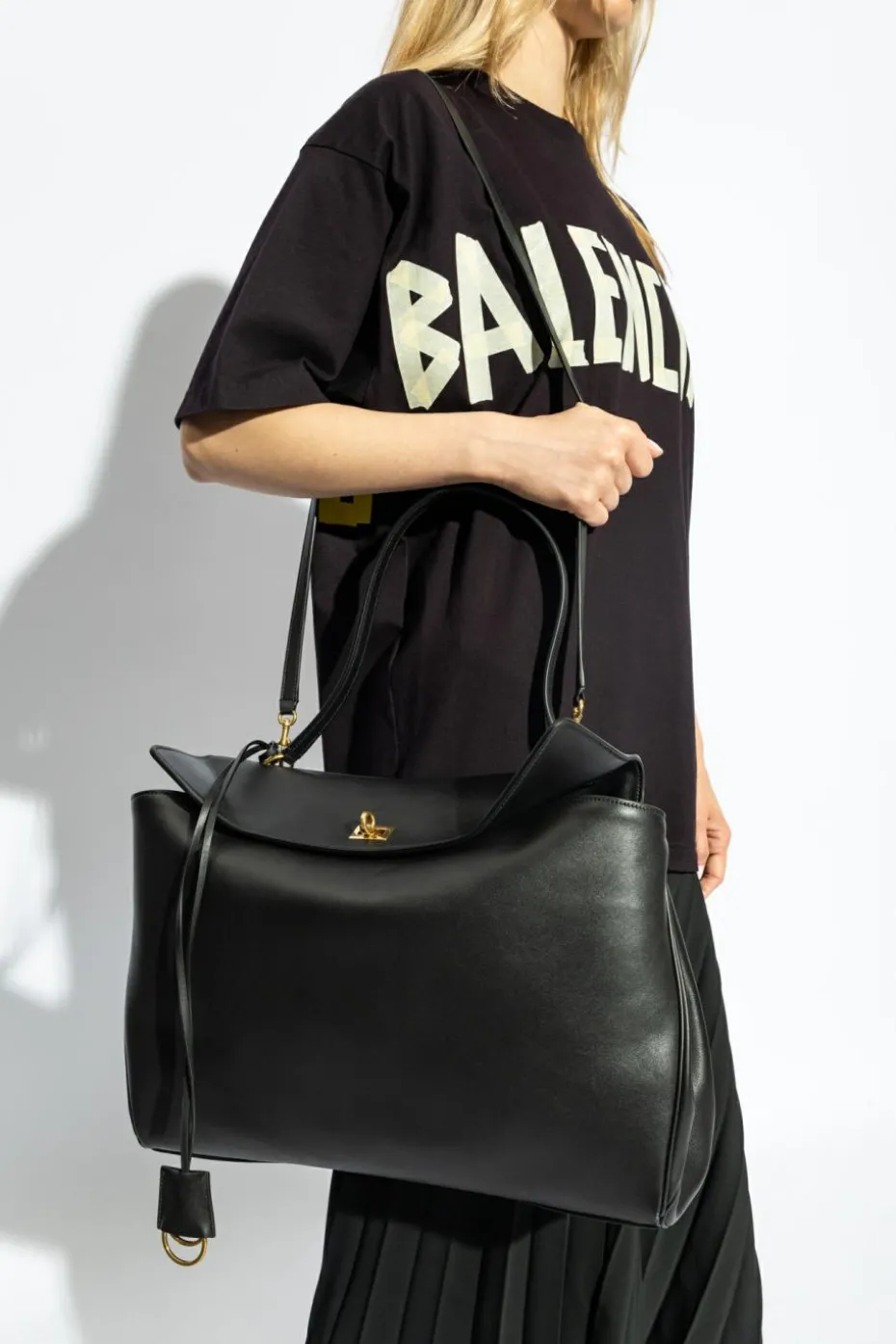 Balenciaga CZARNY Torba na ramię ‘Rodeo Large’