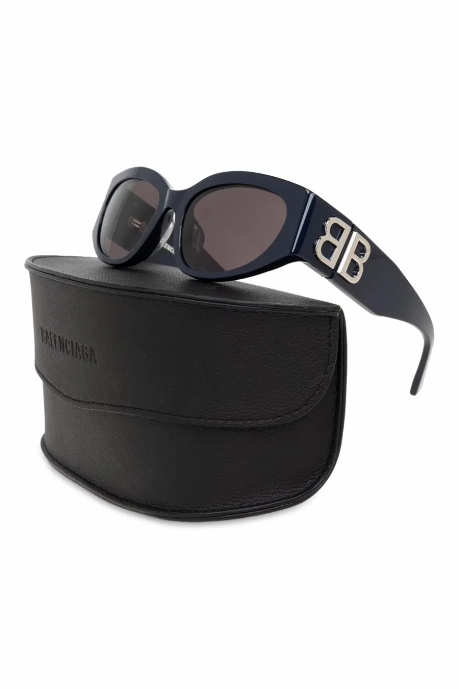 Balenciaga GRANATOWY Okulary przeciwsłoneczne