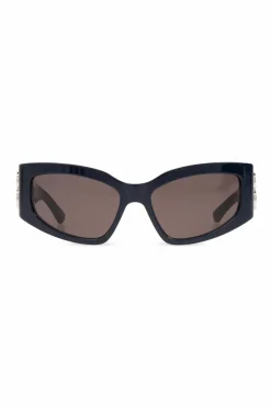 Balenciaga GRANATOWY Okulary przeciwsłoneczne