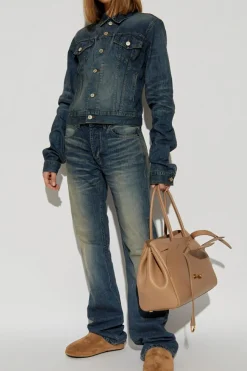 Balenciaga NIEBIESKI Jeansy z efektem `vintage`