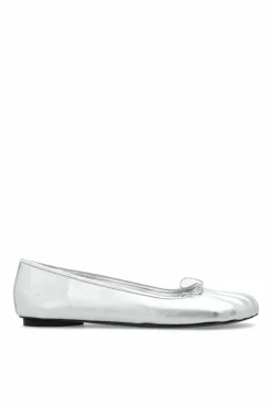 Balenciaga SREBRNY Baleriny ‘Anatomic’