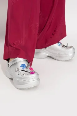 Balenciaga SREBRNY Buty z kolorowymi aplikacjami