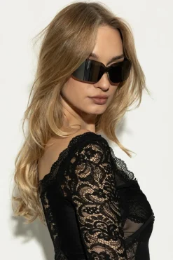 Balenciaga SREBRNY Okulary przeciwsłoneczne