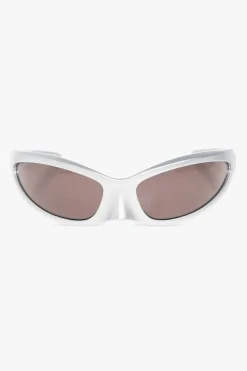 Balenciaga SREBRNY Okulary przeciwsłoneczne ‘Skin Cat’