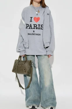 Balenciaga SZARY Bluza z logo