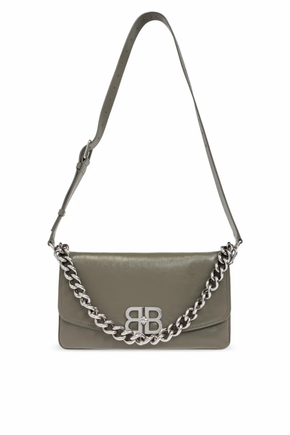 Balenciaga ZIELONY Skórzana torba na ramię