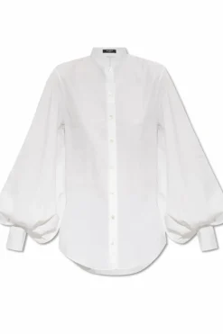 Balmain BIAŁY Bawełniana koszula