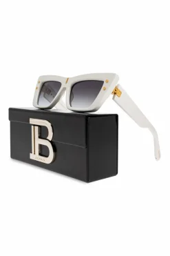Balmain BIAŁY Okulary przeciwsłoneczne