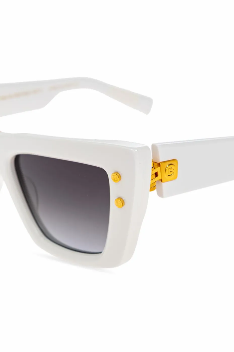 Balmain BIAŁY Okulary przeciwsłoneczne