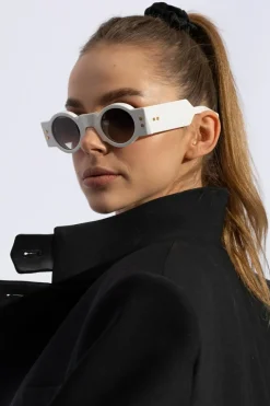 Balmain BIAŁY Okulary przeciwsłoneczne ‘Olivier’