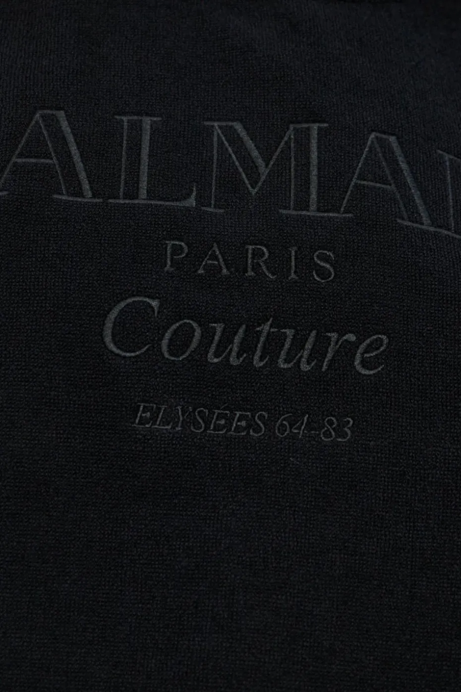 Balmain CZARNY Bawełniane ponczo