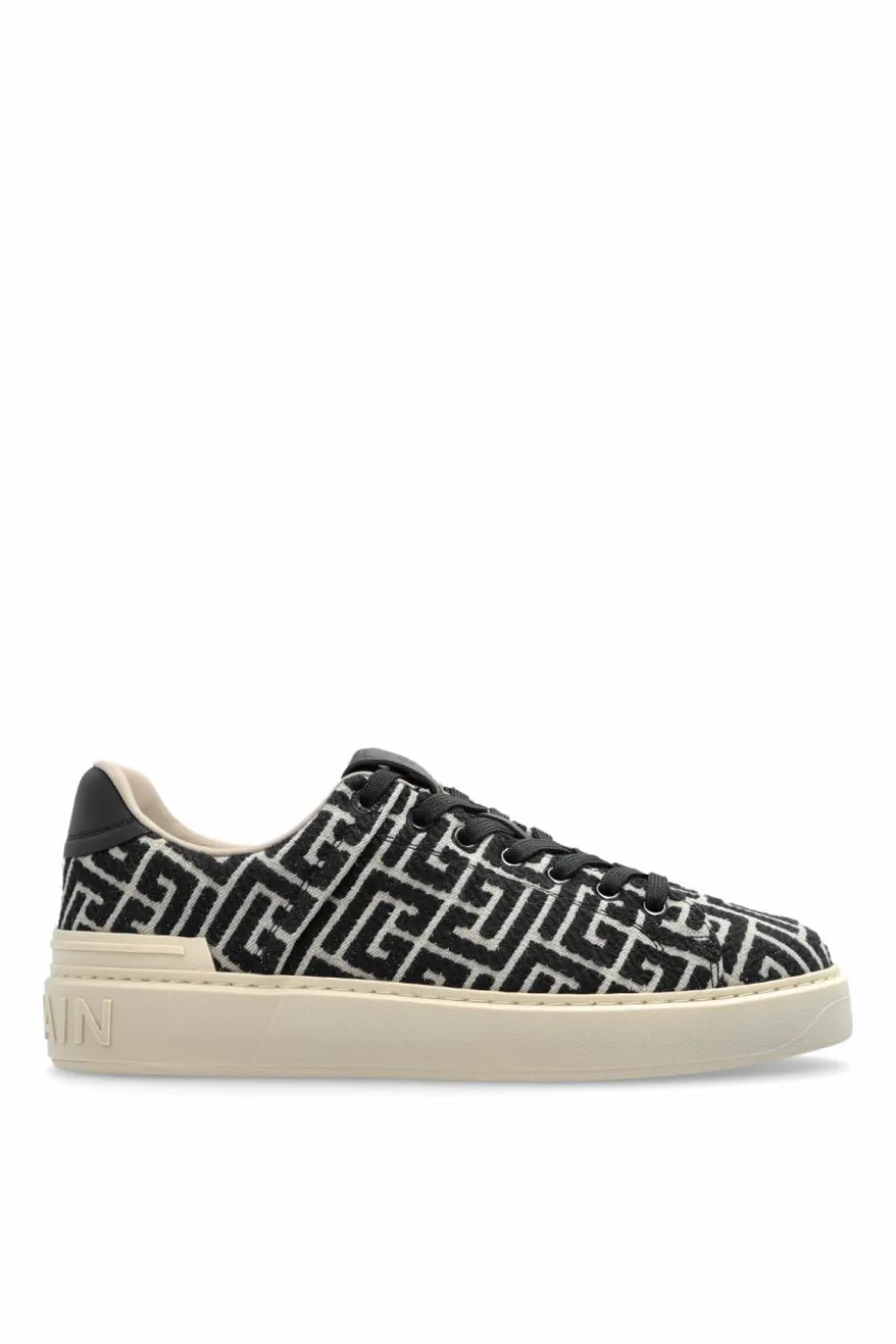 Balmain CZARNY Buty sportowe z monogramem
