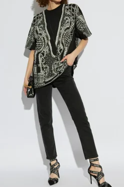 Balmain CZARNY Jeansy ze zwężanymi nogawkami