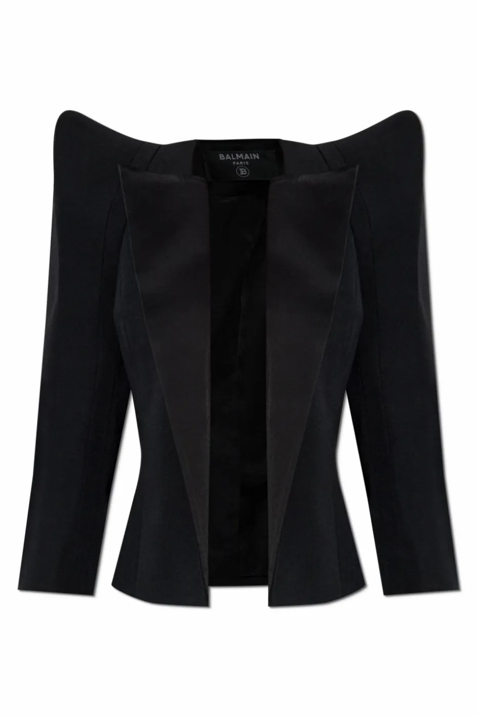 Balmain CZARNY Marynarka z dekoracyjnymi ramionami