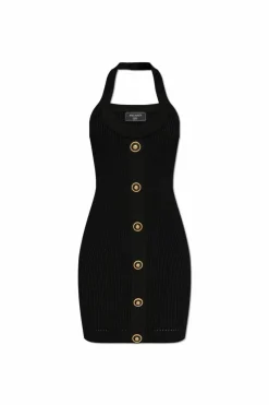 Balmain CZARNY Sukienka z odkrytymi ramionami
