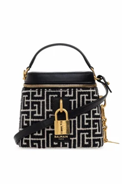 Balmain CZARNY Torba do ręki `Pulse Vanity `