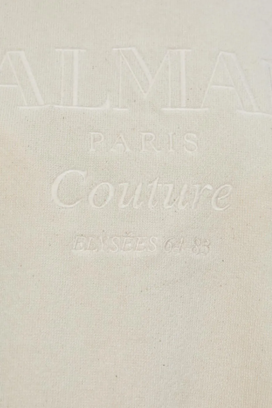 Balmain kremowy Bawełniane ponczo