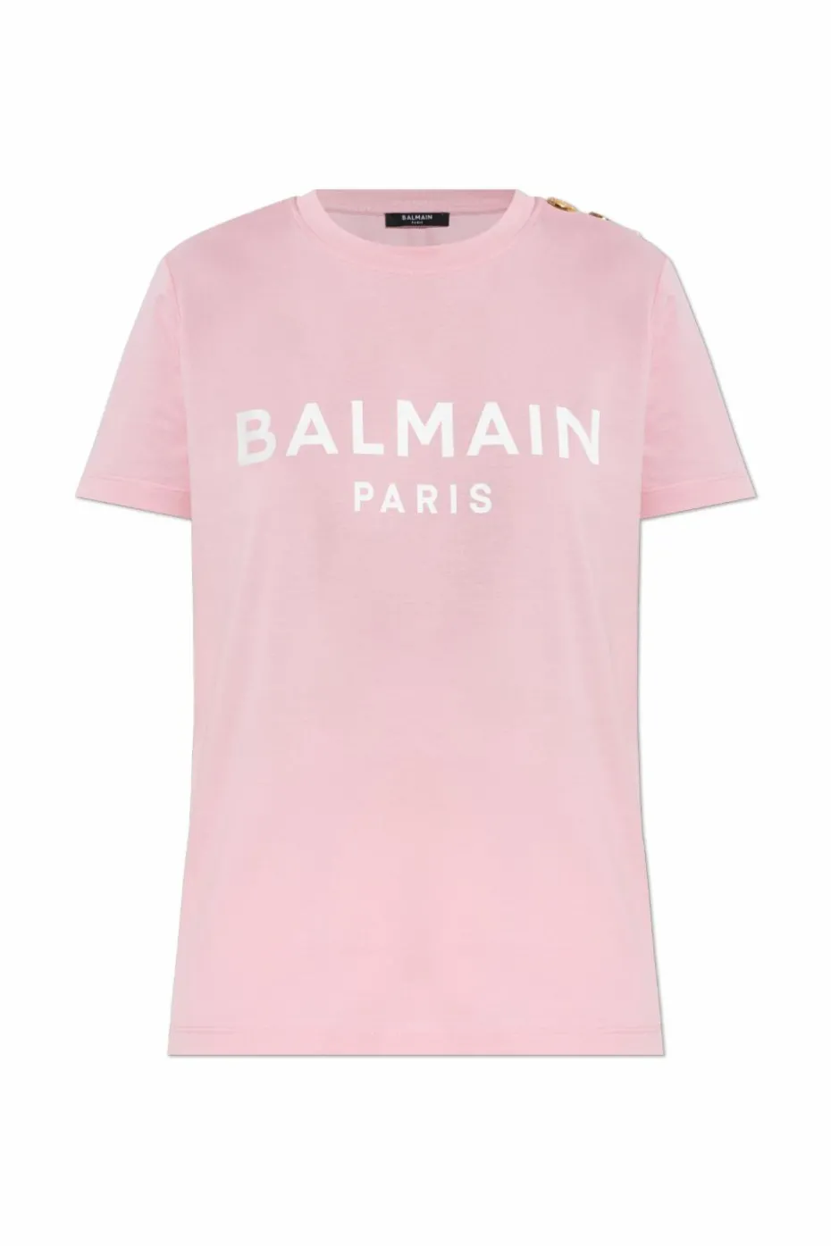 Balmain RÓŻOWY T-shirt z aplikacjami