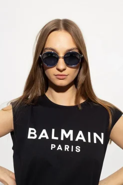 Balmain SREBRNY Okulary przeciwsłoneczne ‘Croissy’