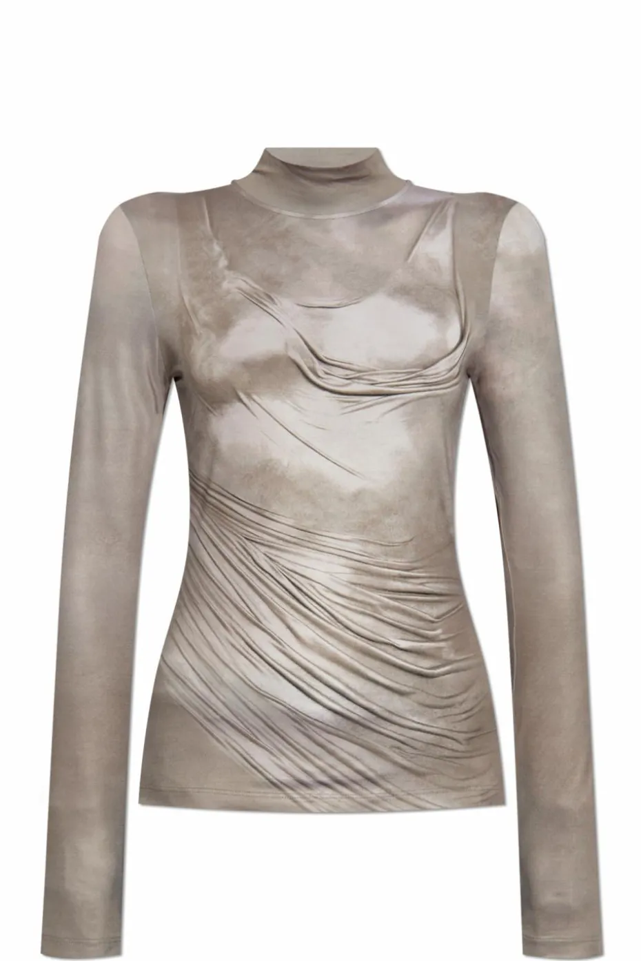 Balmain SZARY Top ze stójką