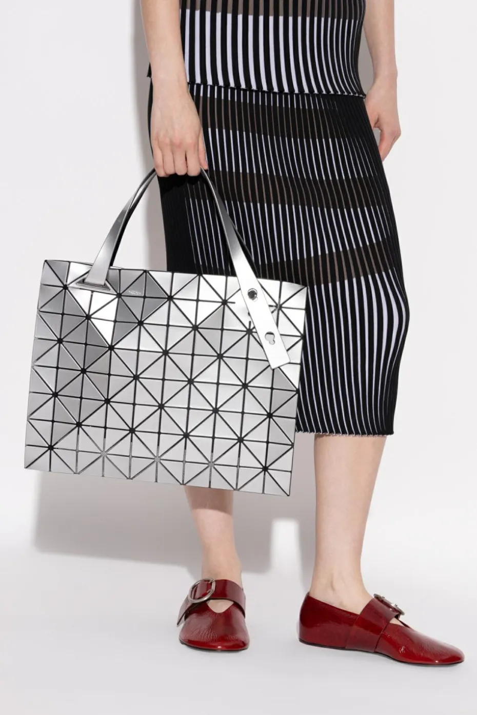 Bao Bao Issey Miyake SREBRNY Torba typu `shopper`