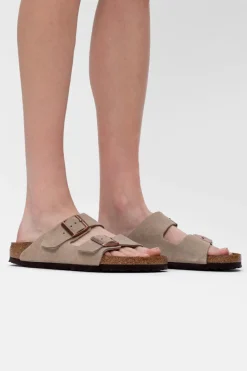 Birkenstock beżowy Skórzane klapki ‘Arizona BS’